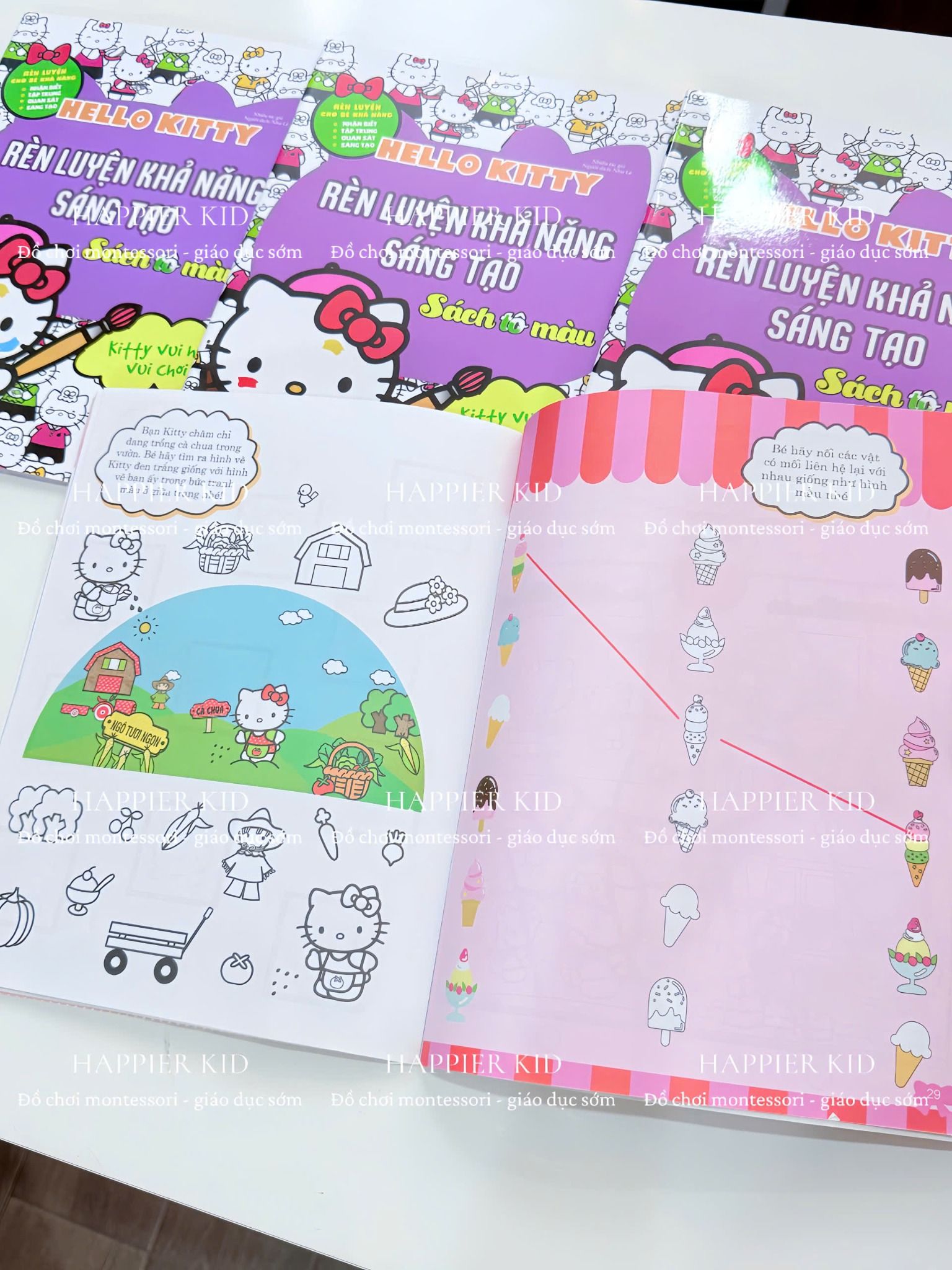  Sách Tô Màu HELLO KITTY - Rèn Luyện Khả Năng Sáng Tạo 