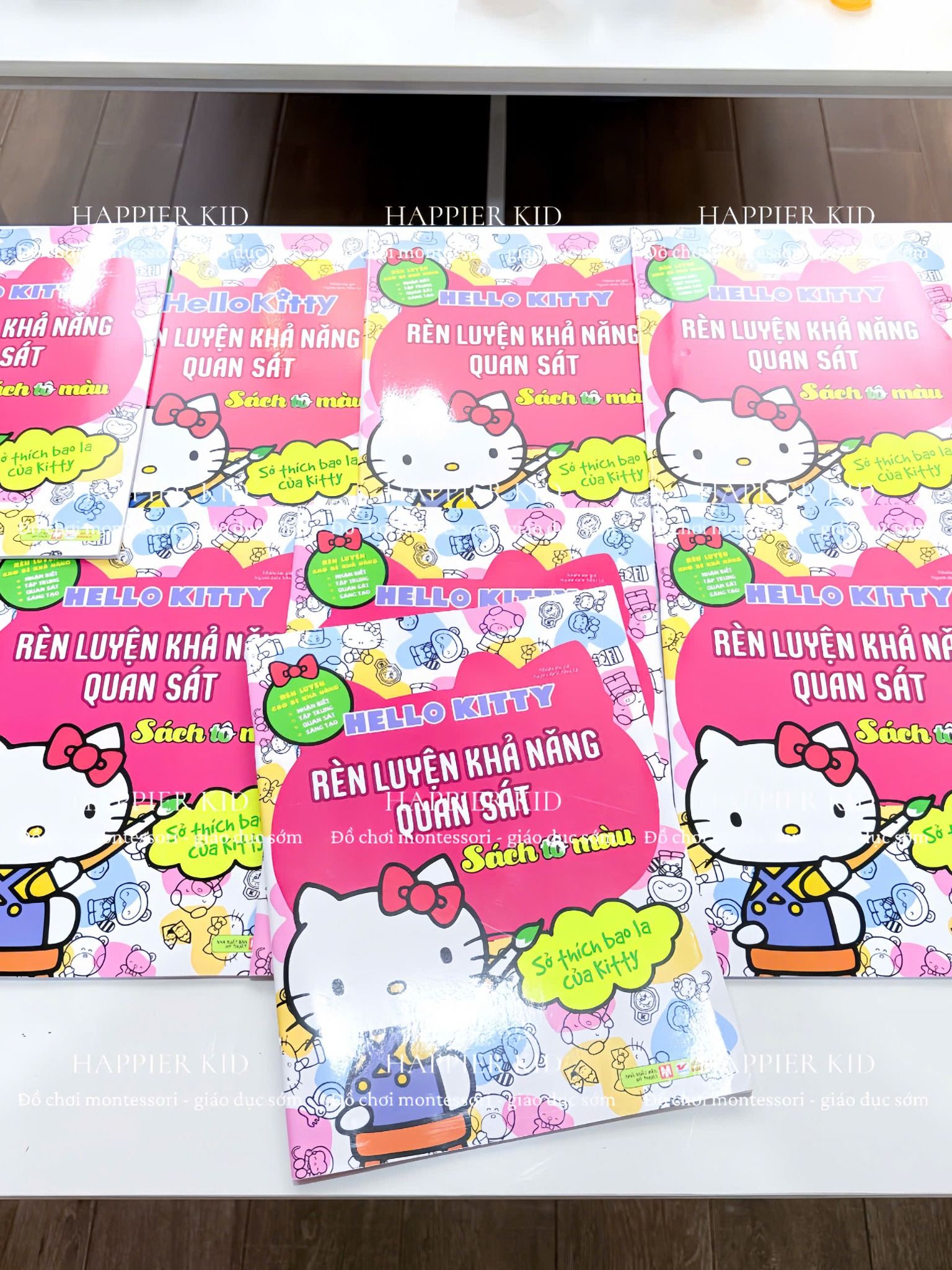  Sách Tô Màu HELLO KITTY - Rèn Luyện Khả Năng Quan Sát 