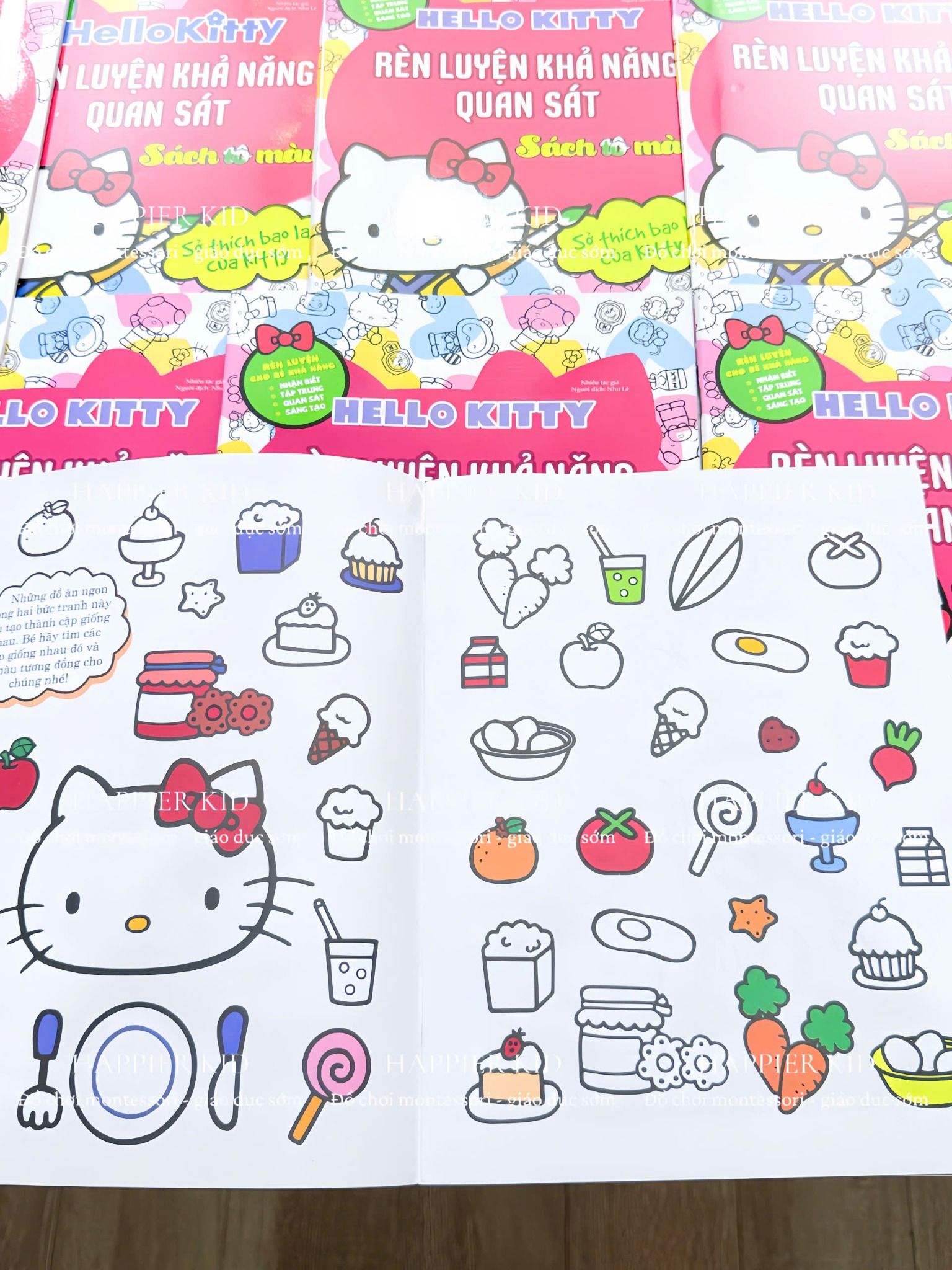  Sách Tô Màu HELLO KITTY - Rèn Luyện Khả Năng Quan Sát 