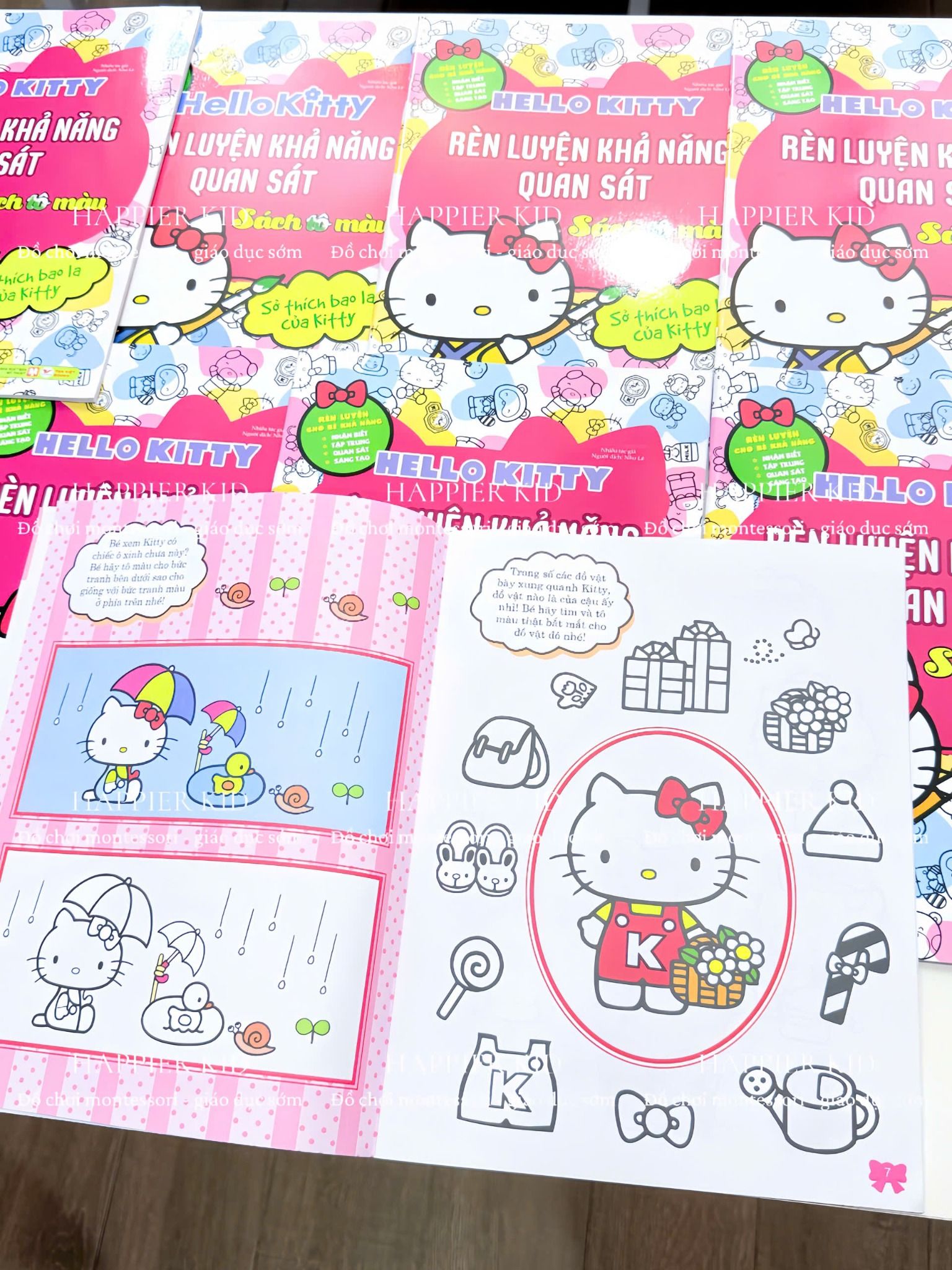  Sách Tô Màu HELLO KITTY - Rèn Luyện Khả Năng Quan Sát 