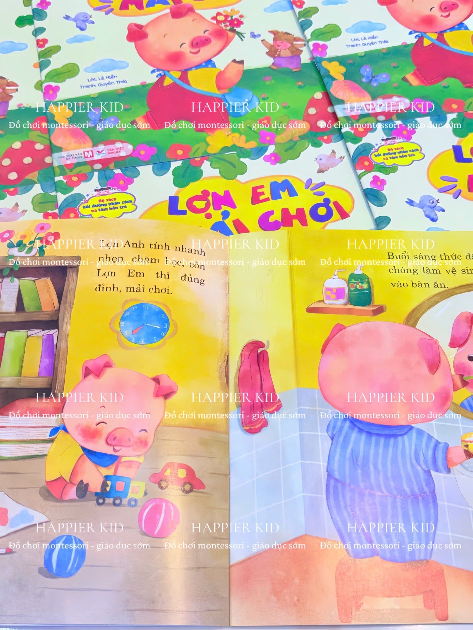  Lợn Em Mải Chơi - Bộ Sách Bồi Dưỡng Nhân Cách Và Tâm Hồn Trẻ 