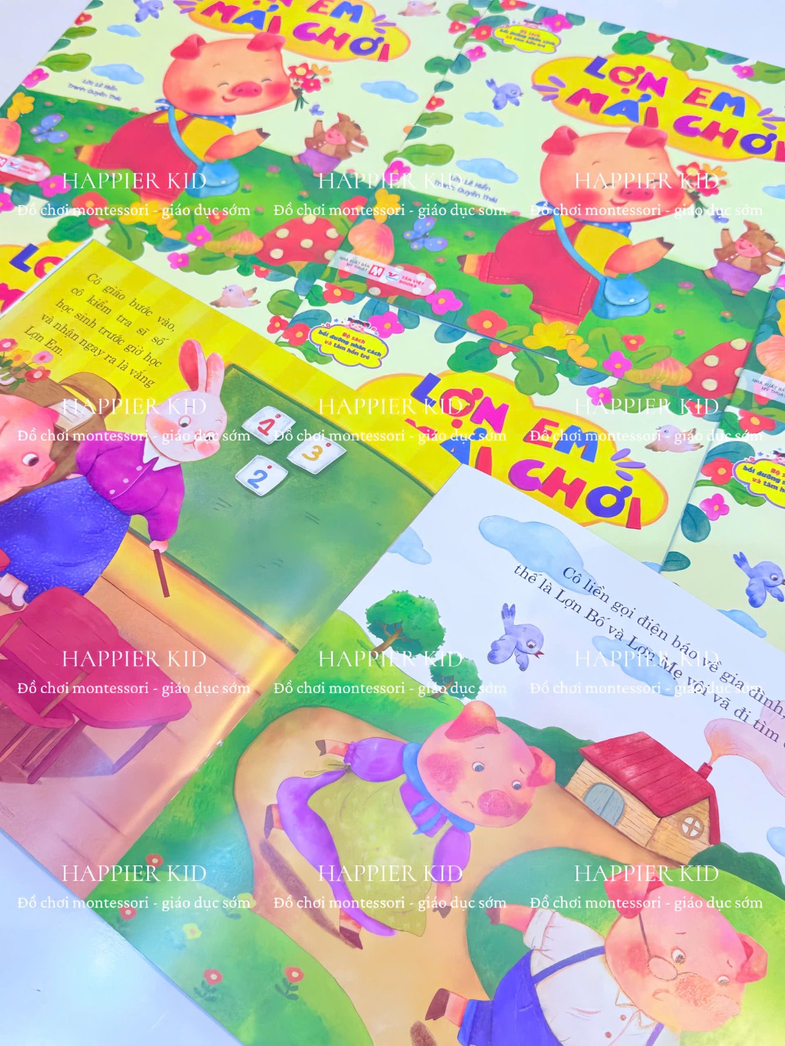  Lợn Em Mải Chơi - Bộ Sách Bồi Dưỡng Nhân Cách Và Tâm Hồn Trẻ 