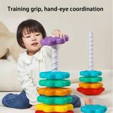  Đồ Chơi Thả Trụ Xếp Chồng Hoa Xoắn Ốc 