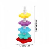  Đồ Chơi Thả Trụ Xếp Chồng Hoa Xoắn Ốc 