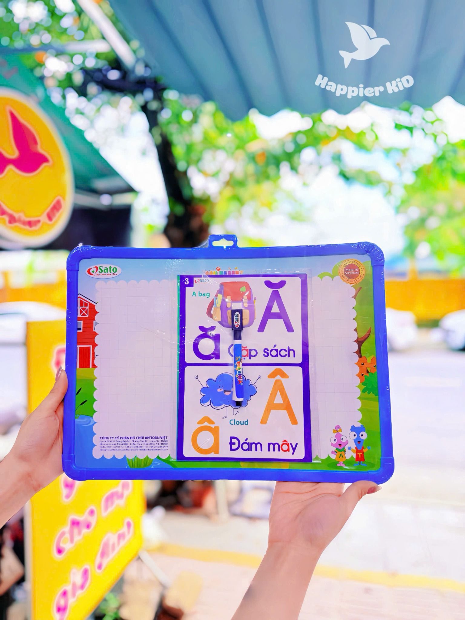  Đồ Chơi Giáo Dục SATO - Bảng Vẽ & Chữ Cái 