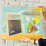  Bảng gỗ từ tính 2 mặt size to, ghép chữ Anh - Việt, số và phép tính 