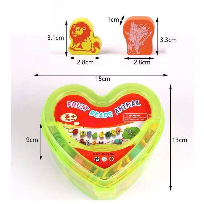  Hộp đồ chơi gỗ Montessori xâu 50 hạt cho bé từ 18 tháng 