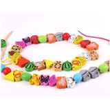  Hộp đồ chơi gỗ Montessori xâu 50 hạt cho bé từ 18 tháng 