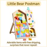  Đồ chơi gỗ xếp hình Tetris phát triển tư duy 