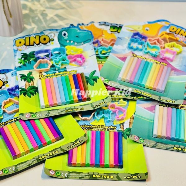  Đất nặn Kiddy Clay 12 Màu + Khuôn 