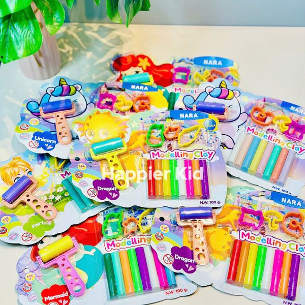  Đất nặn Nara Fairy hoạt hình 8 màu + khuôn + Cây lăn 