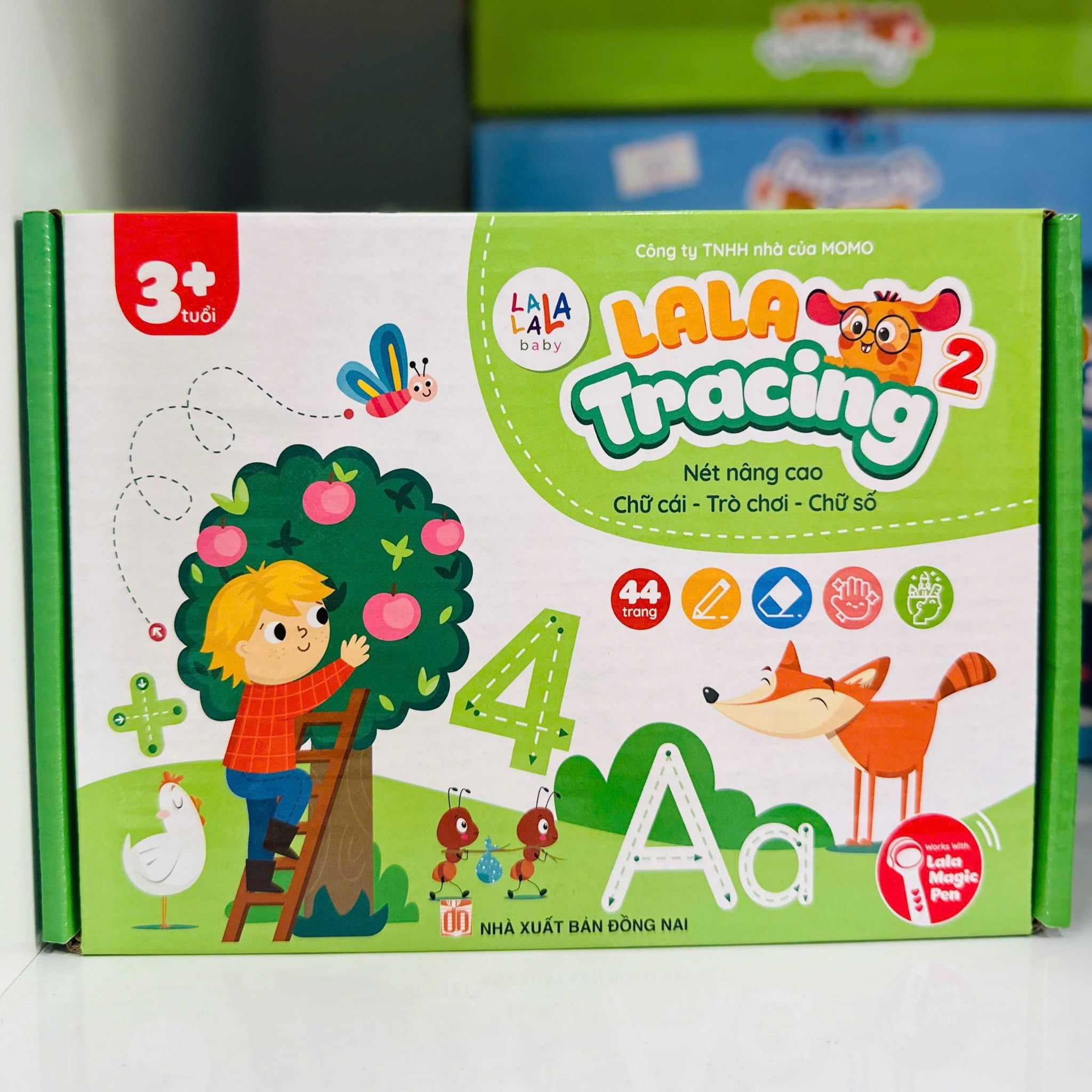  Hộp sách Lala Tracing nâng cao, luyện viết tiếng Việt tiền tiểu học, bôi xóa được 