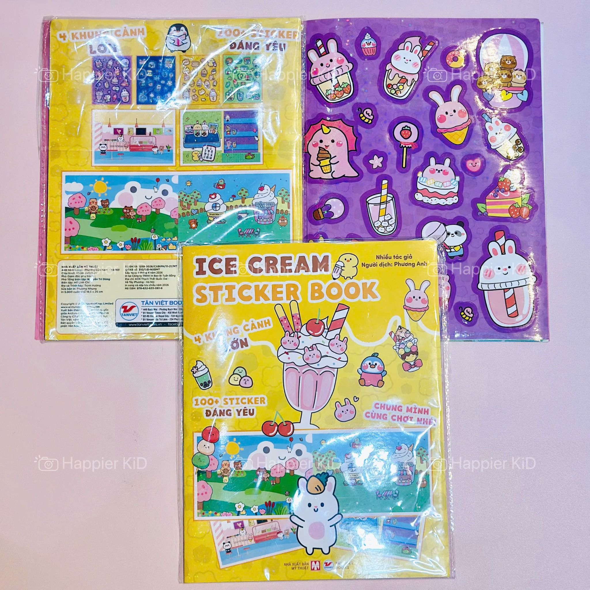  Sách Sticker Khổ Lớn: Ice Cream Sticker Book 