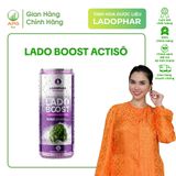  [LADOPHAR] Nước Uống Actisô Lado Boost Ladopharma Lon 240ml 