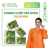  Combo 5 Hộp Trà Actiso Ladophar Hộp 20 Túi Lọc ZIPPER 
