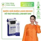  Nước giải rượu Lado Revive - Thuốc uống hỗ trợ thải độc, giải rượu, Quy cách 15mlx10 gói/Hộp 