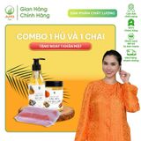  [Tặng khăn mặt cao cấp] Combo 1 Hũ và 1 Chai Dầu Dừa Nấu Thủ Công APG ECO Chiết Xuất Từ Đặc Sản Bến Tre, quy cách hũ/chai 250ML 