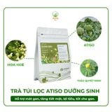  Trà Túi Lọc Atiso Dưỡng Sinh Dành Cho Lối Sống An Nhiên & Khoẻ Mạnh, quy cách túi gồm 60 gói x 2gr 