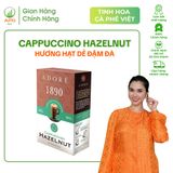  Cà Phê Hòa Tan ADORÉ 1890 Cappuccino Hazelnut Hương Hạt Dẻ Vị Đậm Đà Thơm Ngon Hộp 200g (10 gói x 20g) 