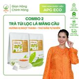  Combo 2 Túi Trà Túi Lọc Lá Mãng Cầu Hương Vị Ngọt Thanh - Thư Giãn Tự Nhiên, quy cách túi gồm 60 gói x 1,7gr 