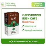  Combo 2 hộp Cà Phê Hòa Tan ADORÉ 1890 Cappuccino Irish Cafe Đậm Vị Espresso Kem Béo Thơm Ngậy Độc Đáo Giúp Tỉnh Táo Hộp 200g 