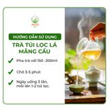  Combo 2 Túi Trà Túi Lọc Lá Mãng Cầu Hương Vị Ngọt Thanh - Thư Giãn Tự Nhiên, quy cách túi gồm 60 gói x 1,7gr 