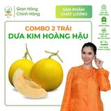  Combo 2 Trái Dưa Kim Hoàng Hậu Được trồng tại trang trại Thanh Hoá APG ECO đạt tiêu chuẩn VIETGAP Vị ngọt thơm tự nhiên 