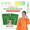  Tặng bông tắm massage, Combo 2 Túi Bột Rau Má Nguyên Chất APG ECO, Quy cách túi 2.5g x 20gói 