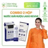  Combo 2 Hộp Nước giải rượu Lado Revive - Thuốc uống hỗ trợ thải độc, giải rượu, Quy cách 15mlx10 gói/Hộp 