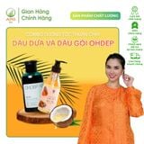  COMBO DƯỠNG TÓC THUẦN CHAY - Dầu Dừa Nấu Thủ Công APG ECO và DẦU GỘI OHDEP chiết xuất từ tinh dầu đàn hương 350ML 