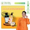  COMBO DƯỠNG TÓC THUẦN CHAY - Dầu Dừa Nấu Thủ Công APG ECO và DẦU GỘI OHDEP chiết xuất từ tinh dầu đàn hương 350ML 