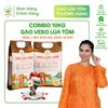  Tặng set 10 đôi đũa, Combo 2 túi gạo VeBo Lúa Tôm thượng hạng, giàu dinh dưỡng 
