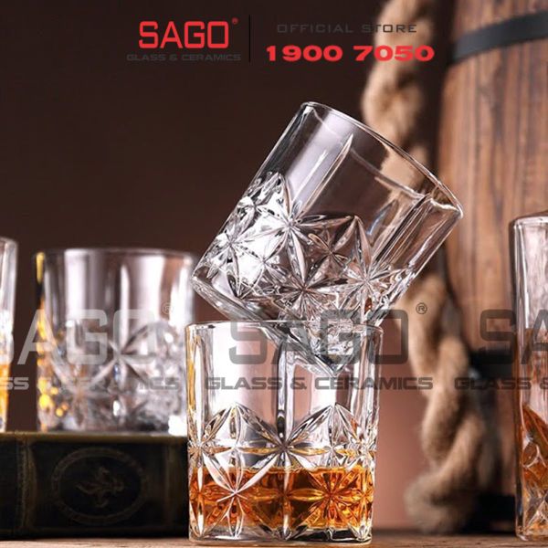  WHG6005 - Ly Thủy Tinh WHG Whisky Rock Glass 280ml | Thủy Tinh Cao Cấp 