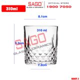  WHG6007 - Ly Thủy Tinh WHG Whisky Rock Glass 310ml | Thủy Tinh Cao Cấp 