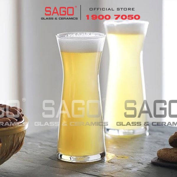  Ocean B13634 - Bình Rót Thủy Tinh Ocean Tempo Carafe 970ml | Nhập Khẩu Thái Lan 