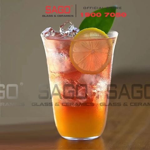  VIR 3070 - Ly Thủy Tinh Virote Borosilicate Flared Mouth High Ball Glass 360ml | Thủy Tinh Cao Cấp 