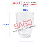  DURALEX D1087A - Ly Thủy Tinh Cường Lực Duralex Manhattan Clear Glass 360ml | Nhập Khẩu Pháp 