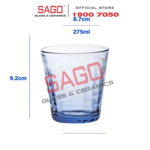  DURALEX D1033B - Ly Thủy Tinh Cường Lực Duralex Picardie Prisme Marine Glass 275ml | Nhập Khẩu Pháp 