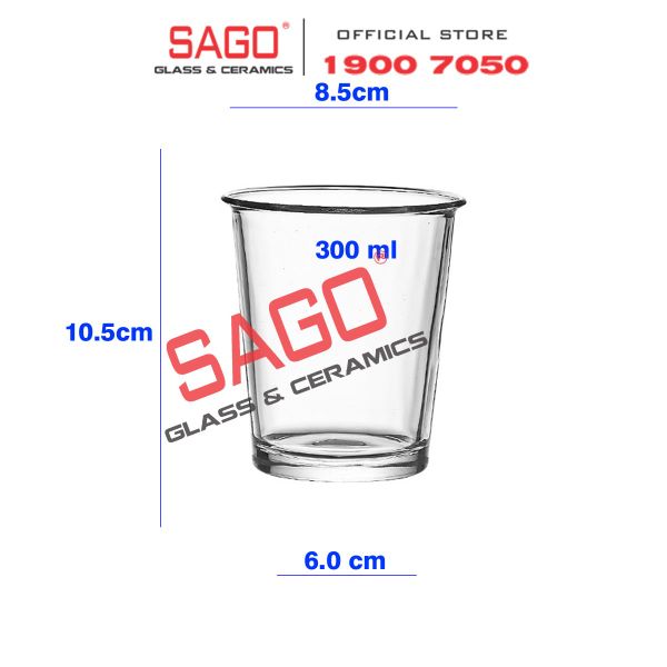  INS SW-2514T - Ly Thủy Tinh Miệng Loe INS Flared Mouth Highball Glass 300ml | Thủy Tinh Cao Cấp 
