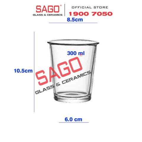  INS SW-2514T - Ly Thủy Tinh Miệng Loe INS Flared Mouth Highball Glass 300ml | Thủy Tinh Cao Cấp 