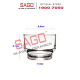  LG-404404(44) - Ly Thủy Tinh Lucky Frosted Sweet Shot Glass 110ml | Nhập Khẩu Thái Lan 