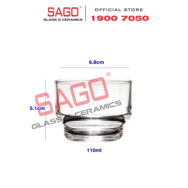  LG-404404(44) - Ly Thủy Tinh Lucky Frosted Sweet Shot Glass 110ml | Nhập Khẩu Thái Lan 