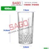  WHG6008 - Ly Thủy Tinh WHG Whisky Hi Ball Glass 400ml | Thủy Tinh Cao Cấp 