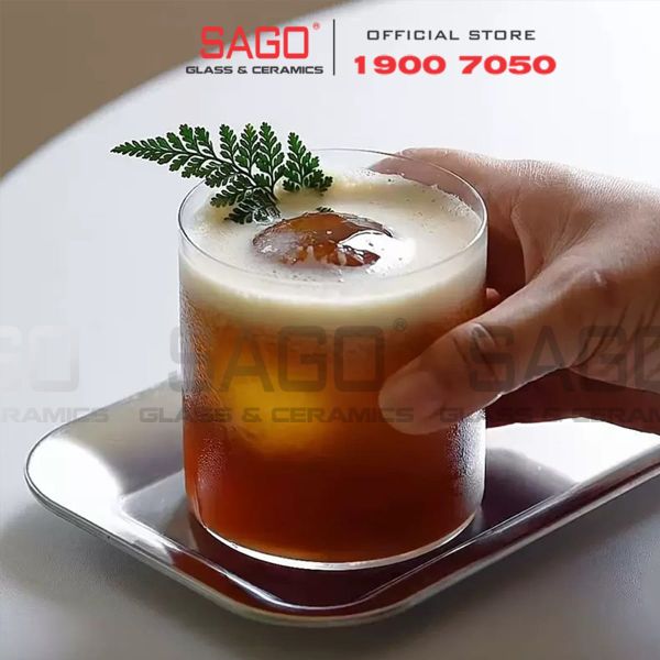  VIR H90 - Ly Thủy Tinh Virote Borosilicate Fine Rim Rock 420ml | Thủy Tinh Cao Cấp 