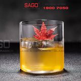  VIR H90 - Ly Thủy Tinh Virote Borosilicate Fine Rim Rock 420ml | Thủy Tinh Cao Cấp 