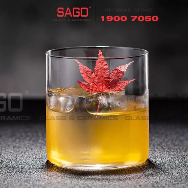  VIR H90 - Ly Thủy Tinh Virote Borosilicate Fine Rim Rock 420ml | Thủy Tinh Cao Cấp 
