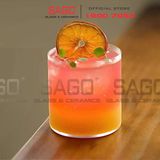  VIR H90 - Ly Thủy Tinh Virote Borosilicate Fine Rim Rock 420ml | Thủy Tinh Cao Cấp 