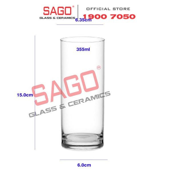  Ocean B01213 - Ly Thủy Tinh Ocean Fin Line Long Drink 355ml | Nhập Khẩu Thái Lan 