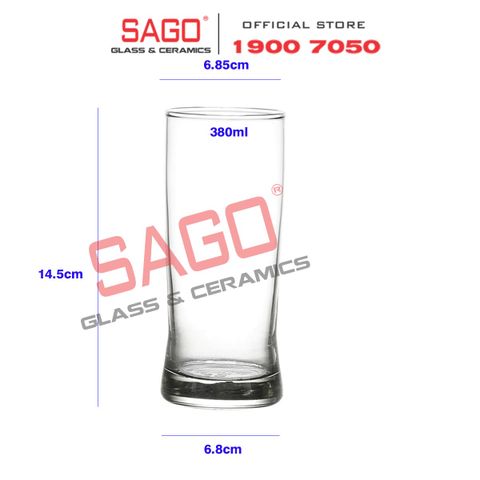 Ocean S14413 - Ly Thủy Tinh Ocean Super Trong Premier Long Drink 380ml | Nhập Khẩu Thái Lan 
