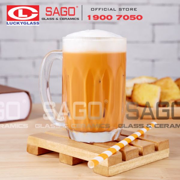  LG-311712(117) - Ly Thủy Tinh Lucky Lotus Mug 330ml | Nhập Khẩu Thái Lan 